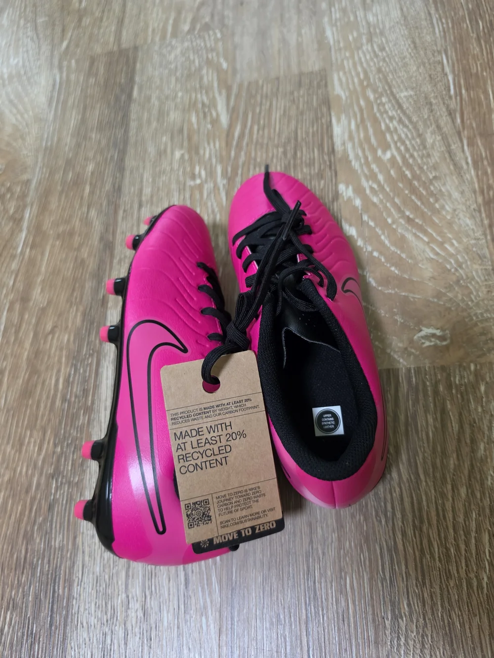 🔥NEW Nike Jr. Tiempo Legend 10 Club Big Kids' 5y FG AG Low Pink Soccer Cleats